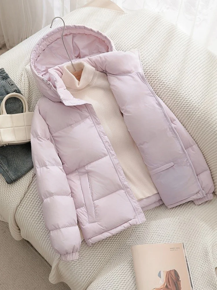 

Женское пальто-куртка из хлопка и пуха, очень теплое, зимнее, новинка, больших размеров, для повседневной носки, простое, длинное, стильное