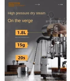 Hand Pressure Coffee Machine Household Espresso Coffee Machine Aleman Manual Pull Rod Steam Frothed Milk