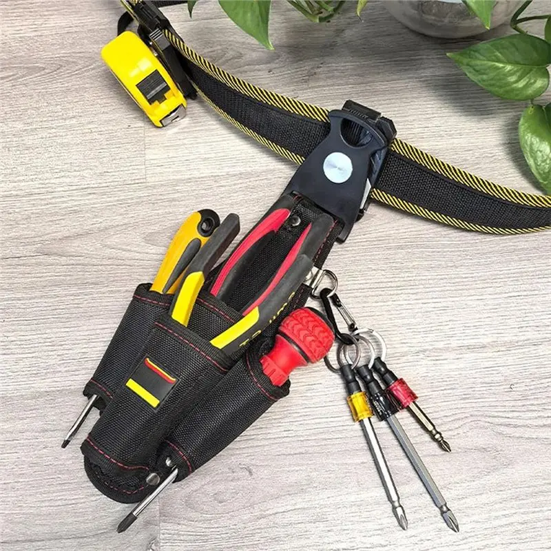 CHCH Sturdy Electrician Tool Belt Pouch,Portable Multifunctional Waterproof Compact Organizer For Repair Maintenance Work