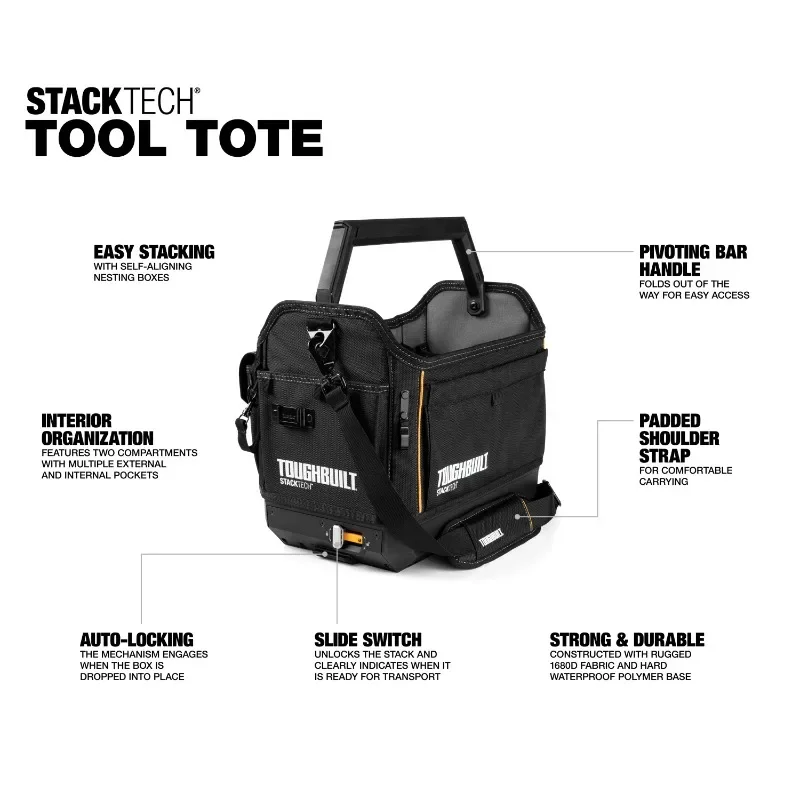 Сумка для упаковки инструментов ToughBuilt TB-B1-S-80C StackTech Tote Tools