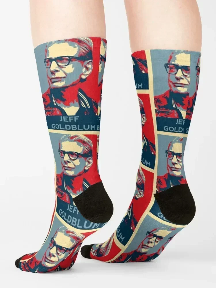 جوارب Jeff Goldblum Face Hope Pattern Socks Soccer Rugby مخصصة رياضية قصيرة للرجال للنساء