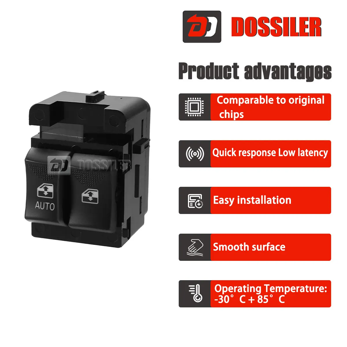 10284860 Dossiler Power Window Switch Front Driver Side Power Window Master Control Switch for Chevrolet Express 2500 2003-2007