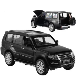 1:32 Mitsubishi PAJERO Alloy Car Model Diecasts Metal Toy Vehicles Car Model Sound and Light Collection Kids Toy Gift F190