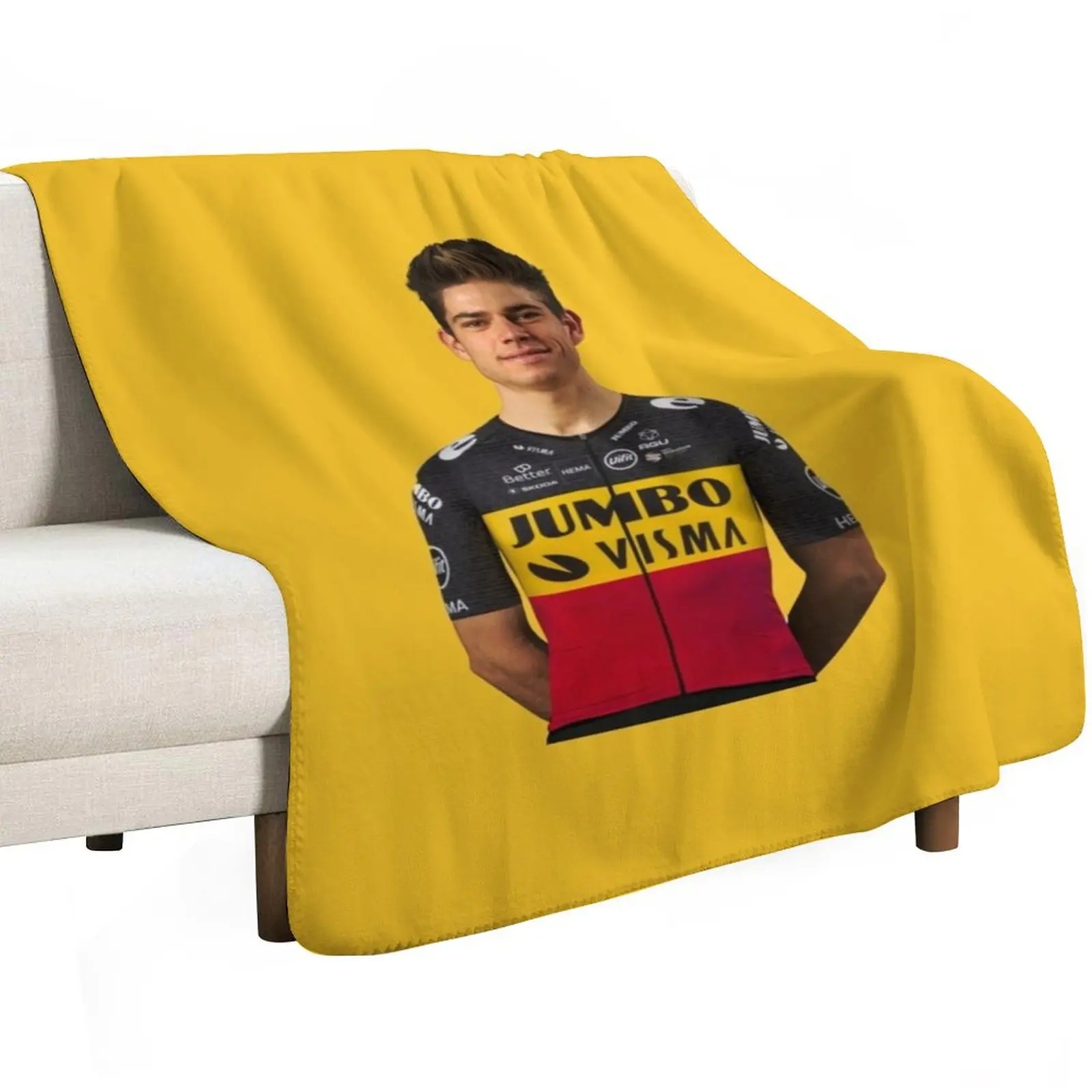 wout van aert Throw Blanket Beautifuls Thins christmas decoration Plaid on the sofa halloween anime Blankets