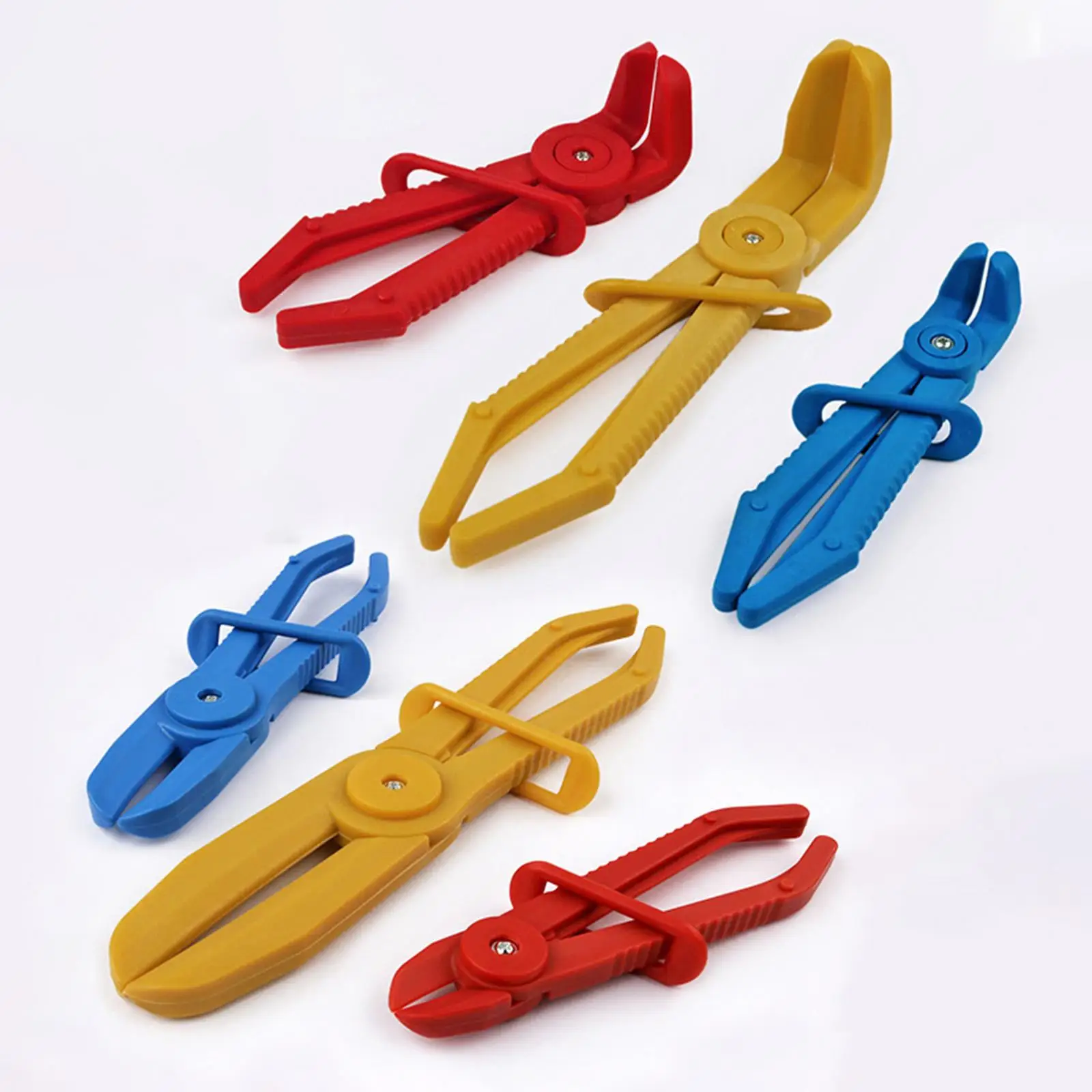 6 Pc Tubing Cutoff Pliers Water Flexible Straight Jaw Hose Pinch Pliers Set Oil Pipe Sealing Pliers