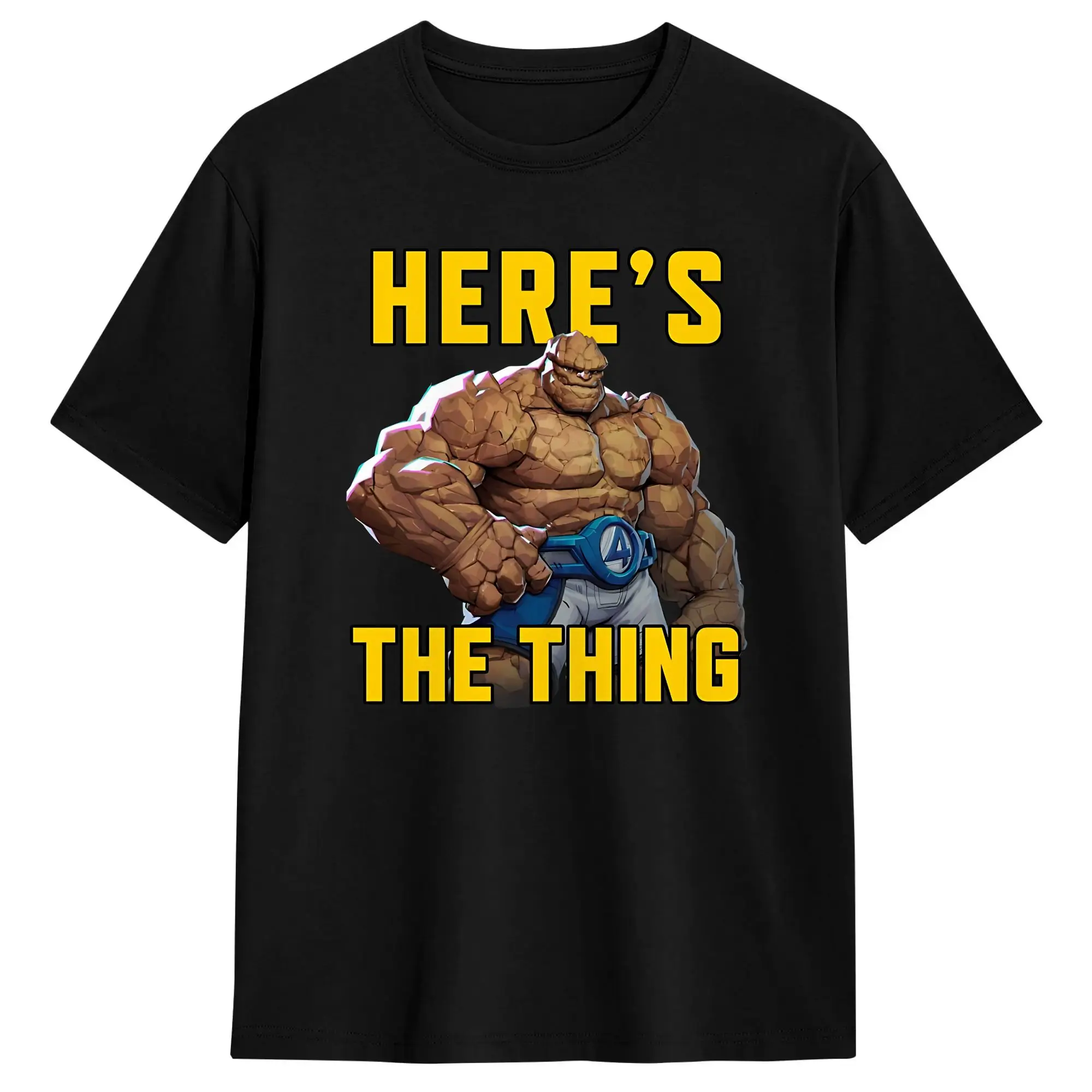 Fantastics Fours Here's The Thing Rivals  T Shirt for Men Women Cotton Casual T-Shirts Tees Short Sleeve Clothes New Arrival