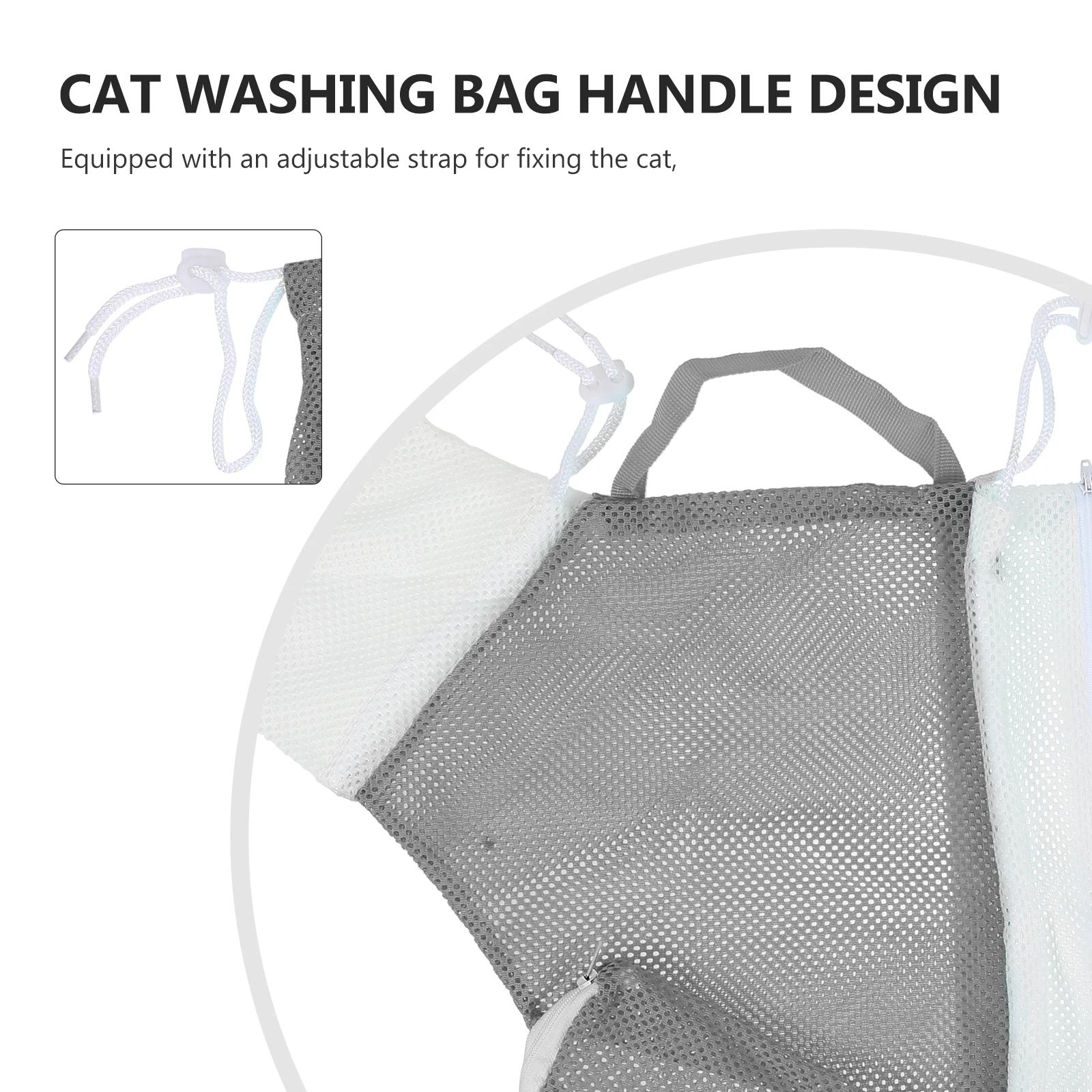 

Adjustable Bathing Mesh Lightweight Portable Pet Grooming Net With Handle For Shower Bathing Kittens Puppies Cat Grooming Bag