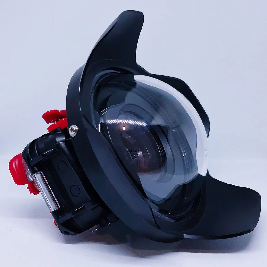 Diving waterproof shell photography fish eye wide-angle lens is suitable for M52 M67 M100 interface