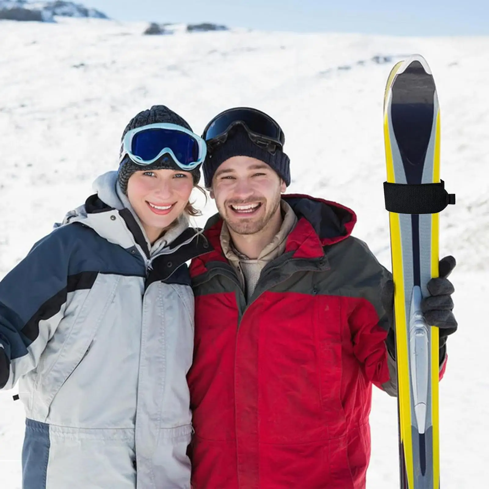 

Ремни для лыж, 6 шт., с мягкой подкладкой, регулируемые, аксессуары для катания на лыжах, держатели для лыж с мягкой подкладкой для переноски, для зимних видов спорта и транспортировки на открытом воздухе