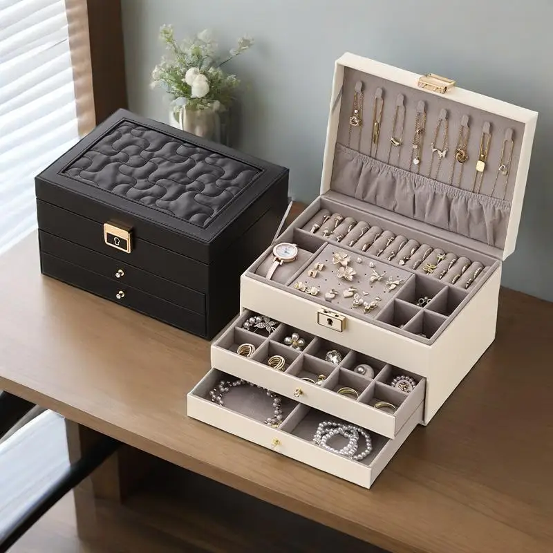 

Large Capacity Jewelry Storage Box Multi-Functional Drawer-Type Multi-Layer Jewelry Box Storage Box