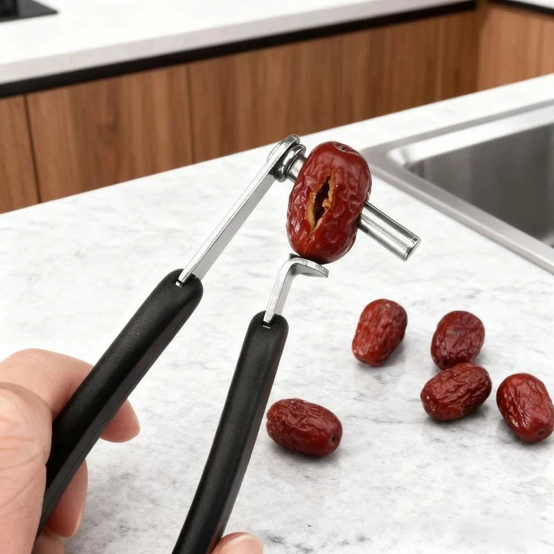 ~Stainless Steel Cherry Pitter Remover Tool Hawthorn Red Dates Core Stone Remover Machine For Home Kitchen Baking Daily Use