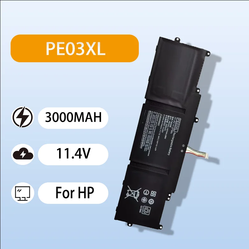

Premium PE03XL Laptop Battery For HP TPN-Q151 766801-851 767068-005 11.4V 3000mAh Safe Durable High Performance Battery