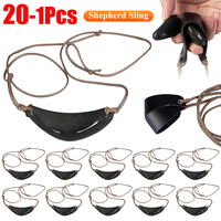 Leather slingshot holster Handmade Leather Shepherd Sling Shot Rope Strap Leather Throwing Sling for Outdoor Sports Camping hunt