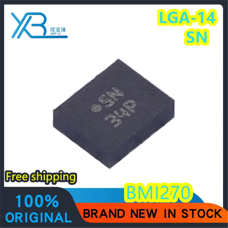 

(5/50 pieces) BMI270 LGA-14 Code 5N/SN 6-axis intelligent low power inertial measurement unit sensor Original Free shipping