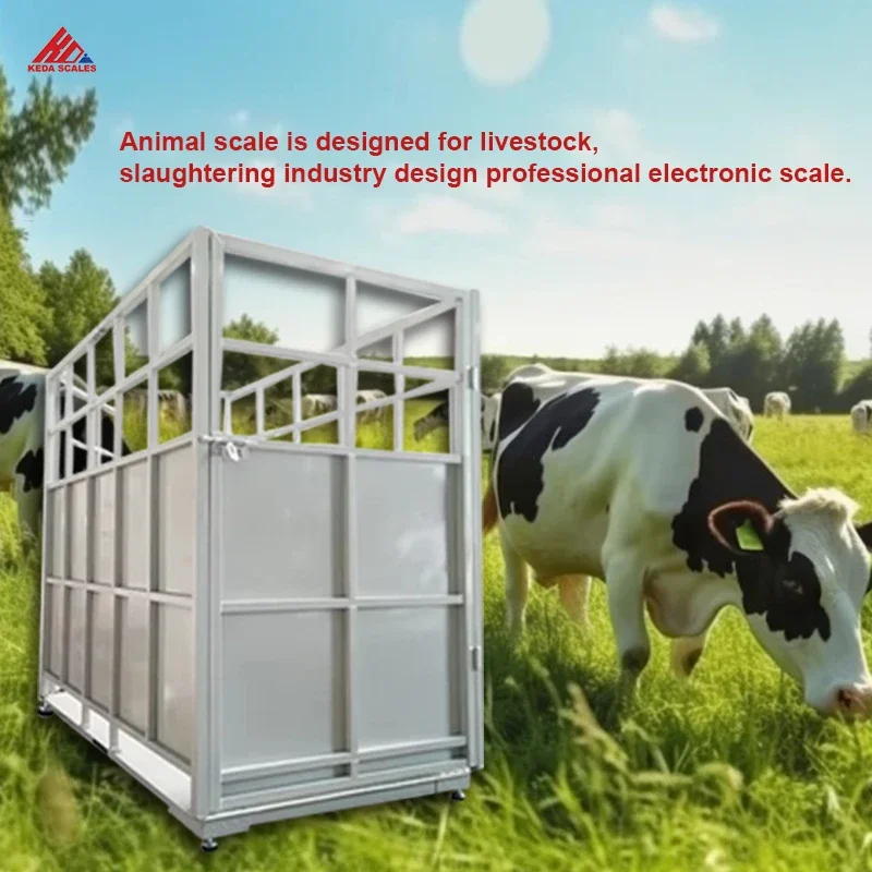 Hot sale high quality Cattle 1000kg Pig Sheep  Cow  weight  Animal  Livestock Goat Scale  weighing scales with digital load cell