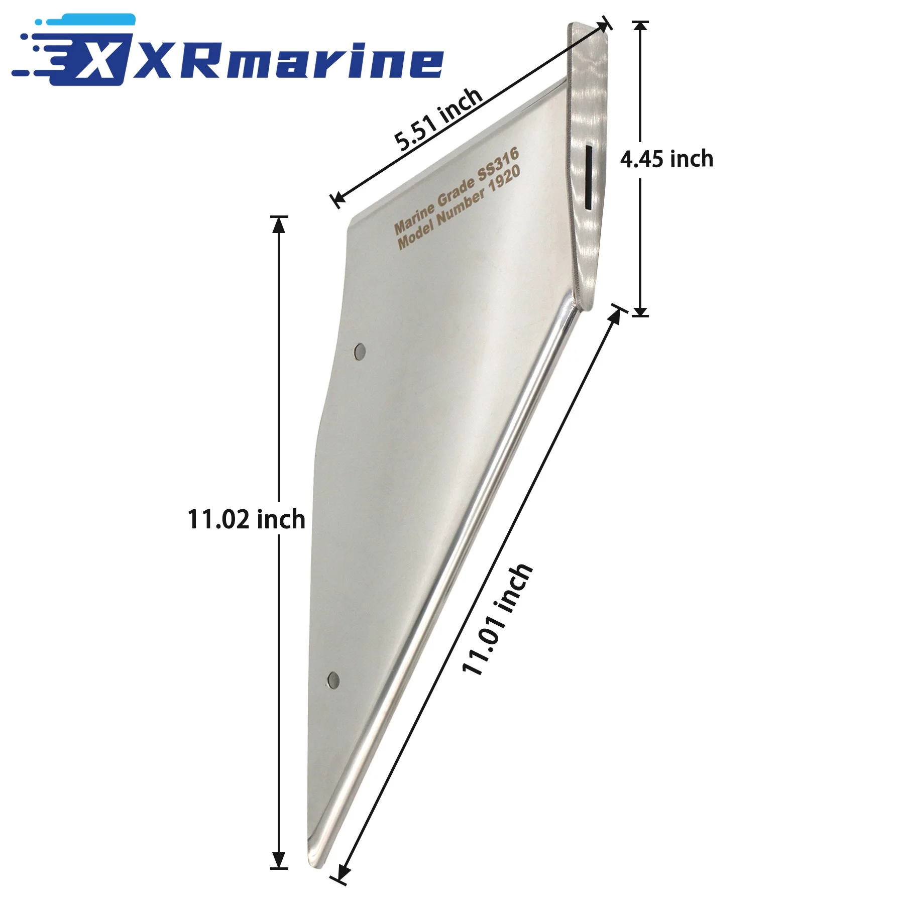 27301 Skeg Guard 316 Stainless Steel Fits Yamaha 200 225 250 300 HP V6 & VMAX SHO Outboard Motor Skeg Protector Replacement