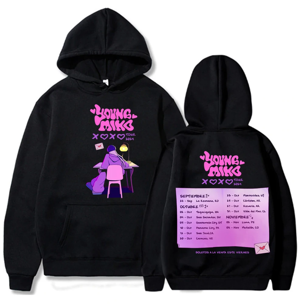 

Толстовки с капюшоном Young Miko Merch, унисекс, толстовки с длинными рукавами в стиле Харадзюку, детская толстовка с капюшоном Miko THE XOXO TOUR