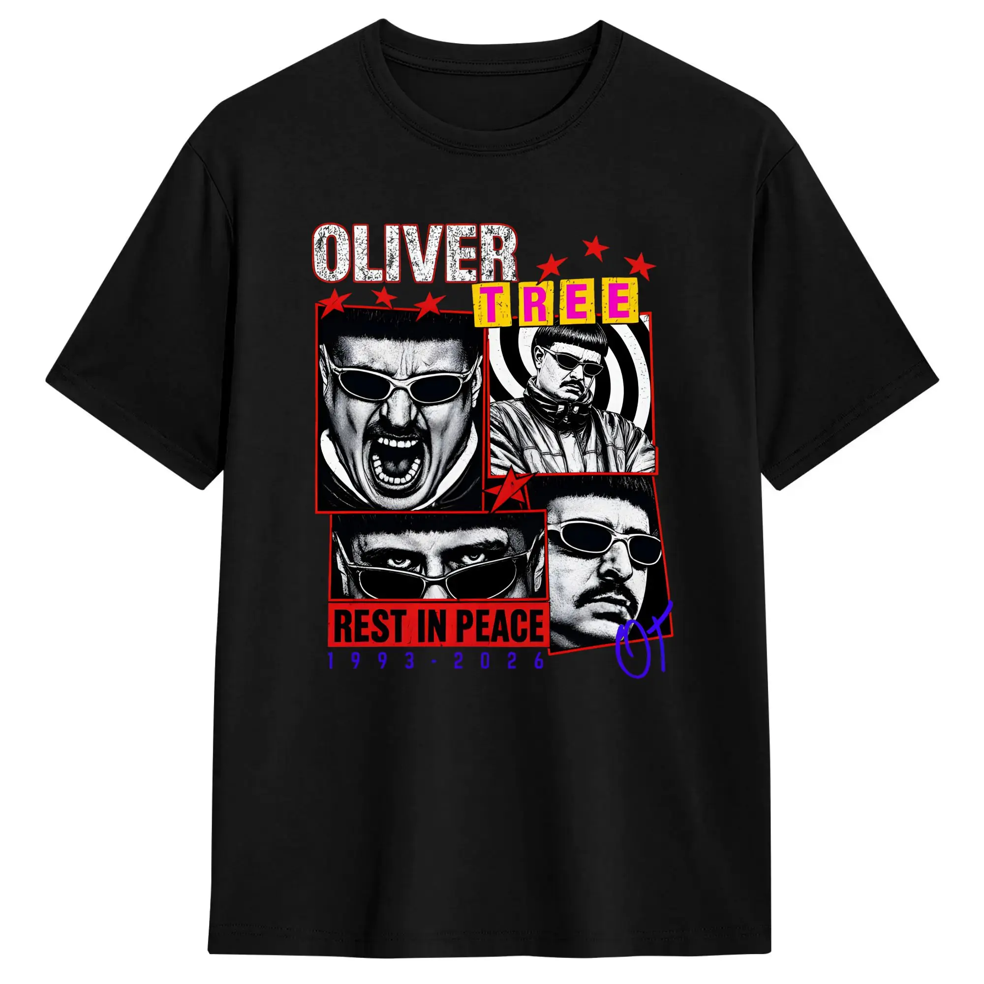 Oliver Tree Rest In Peace 1993 to 2026 Memorial RIP T Shirt Summer Y2K T-Shirts Cotton Harajuku Tee Shirt For Adult Casual Tees