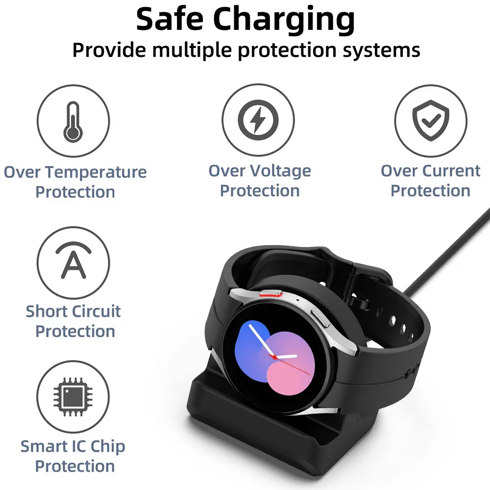 USB TYPC-C Magnetic Charger For Samsung Watch Ultra 47mm Fast Charging Dock Station Samsung Galaxy 7 FE 6 6 Classic 5 5pro