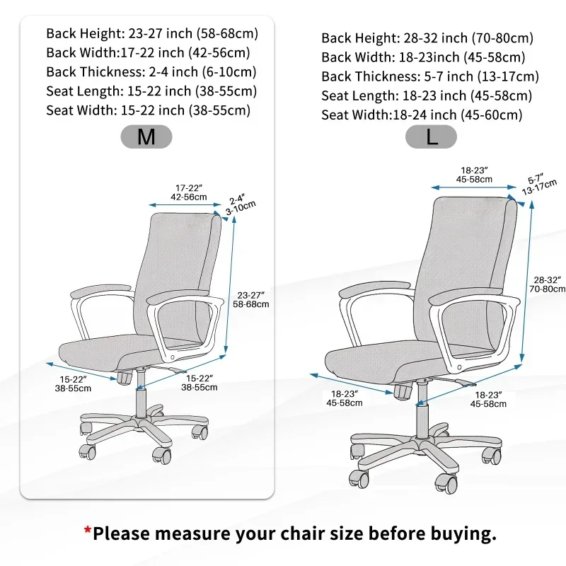 Thicken Jacquard Office Boss Chair Cover Elastic Boss Rotating Computer Chair Seat Case Stretch Chair Covers with Armrest Covers