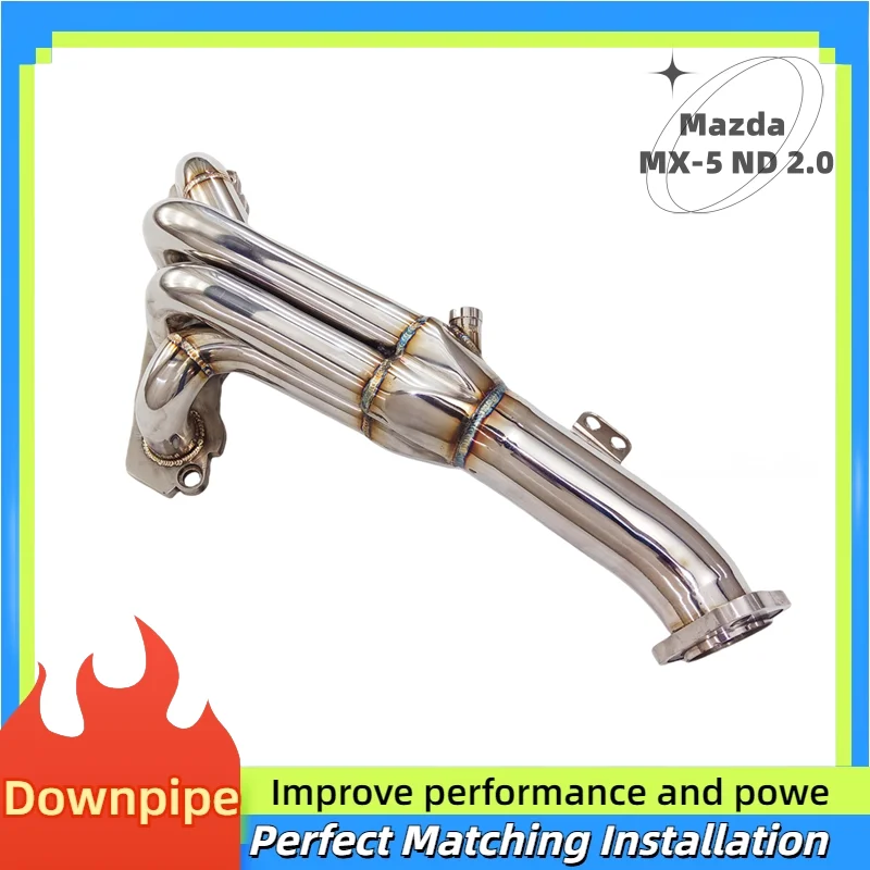 For Mazda MX-5 ND 2.0 2016-2022 Exhaust manifold Stainless steel Car Accessories head section exhaust system no cat downpipe