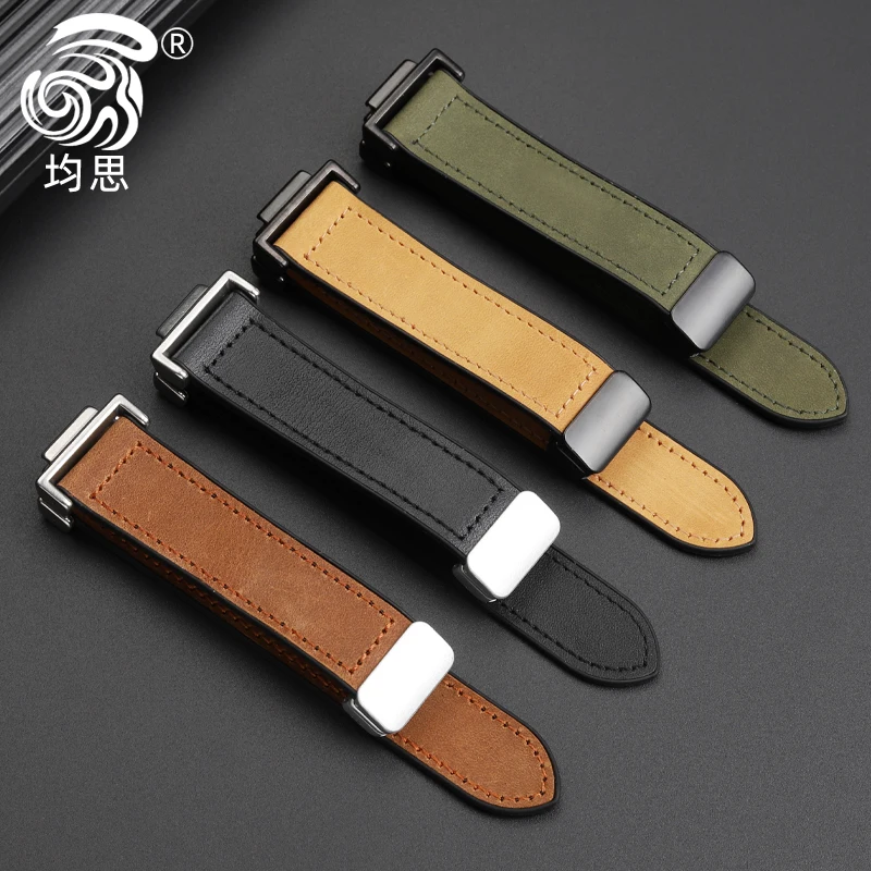 Genuine leather silicone watch strap For Casio Black gold ga-110gb ga-100 ga700 modified small square dw5600 gw-m5610 watchband