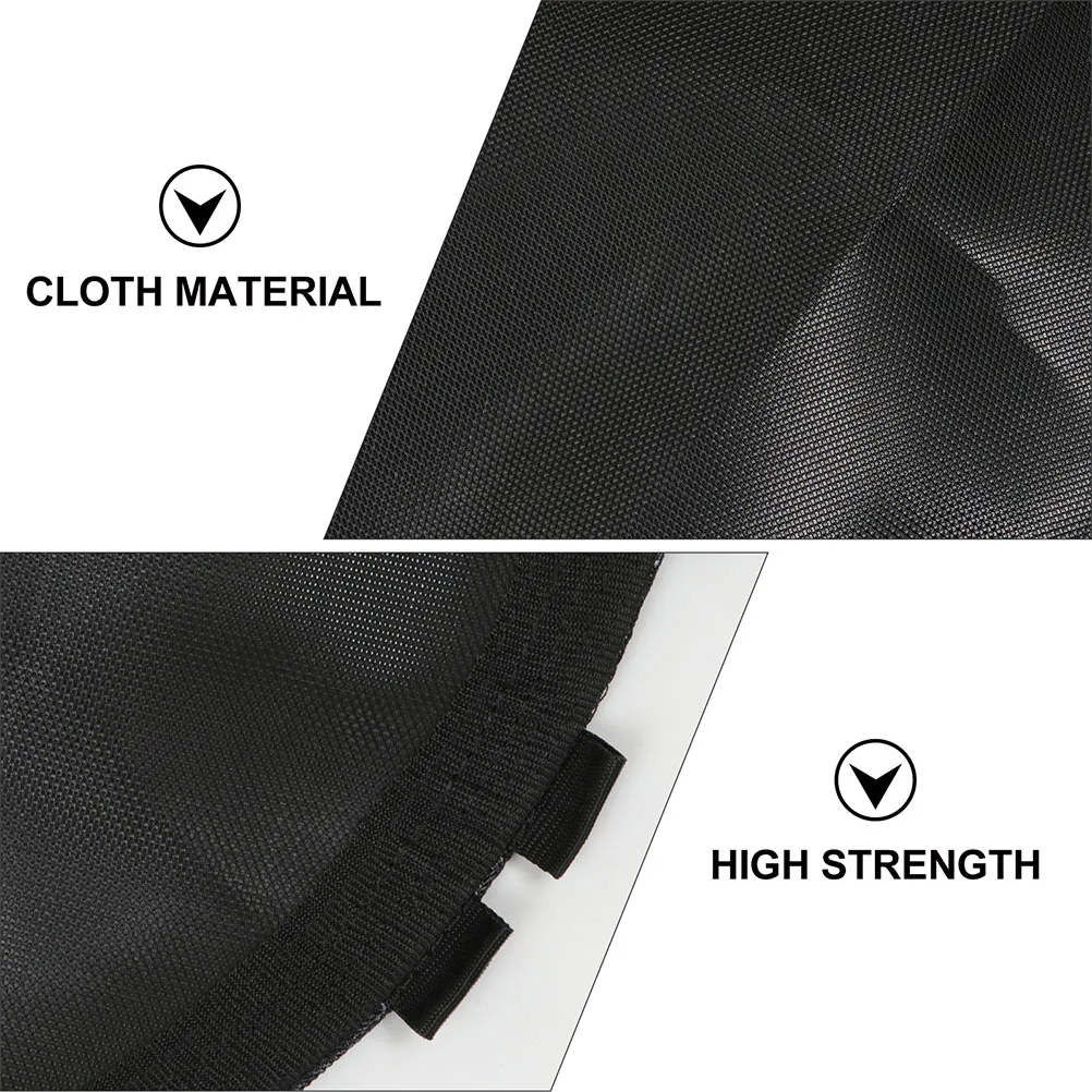 

Premium Durable Round Jumping Replacement Cloth Padding Outdoor Uv Resistant Breathable Heavy Duty Strong Fabric Reusable Black