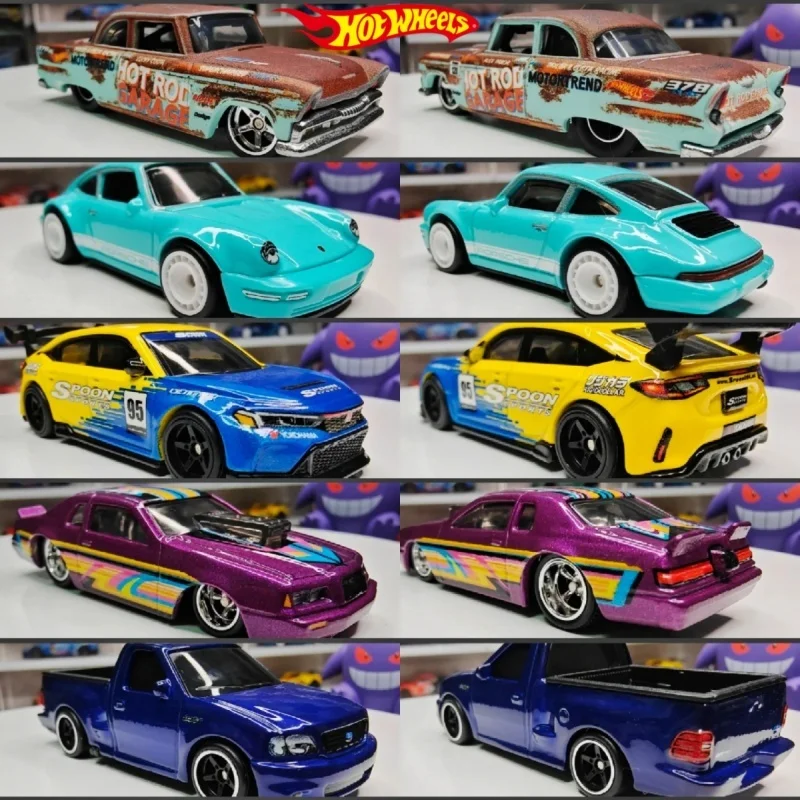

Hot Wheels 1/64 Boulevard 21 Series Gjt68 Porsche 964 1955 Plymouth Savoy 24 Honda Civic Type-R Коллекционные игрушки-автомобили Подарки GJT68