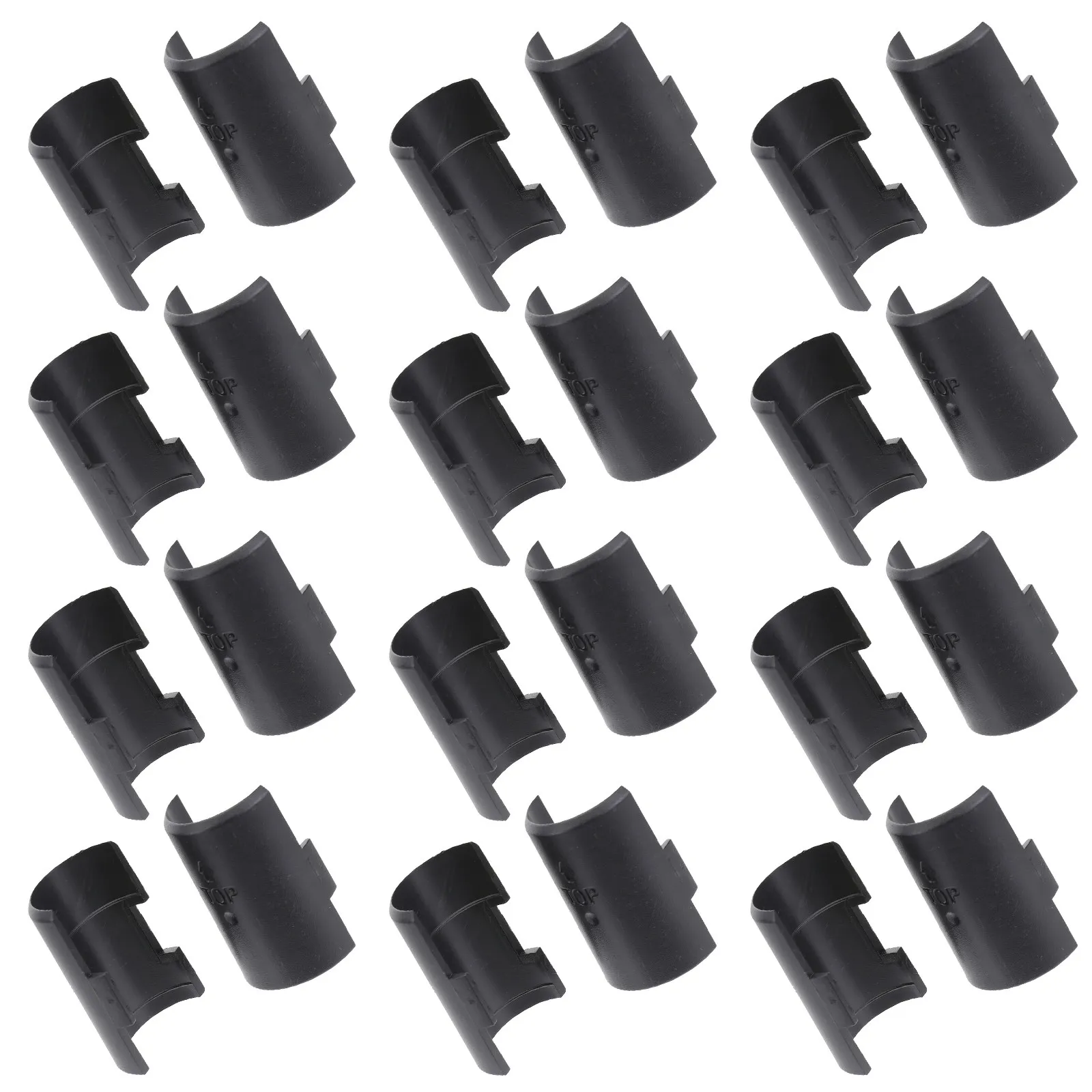 32 pièces de clips de verrouillage en plastique pour étagères métalliques, remplacement pour étagères métalliques, support robuste pour une organisation optimale et une stabilité accrue.