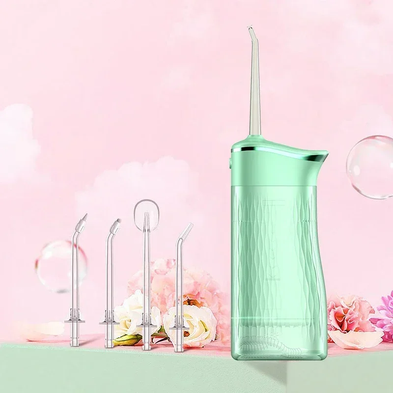 

Professional Water Flosser 4 Modes Oral Irrigator Portable Cordless 200ml Small Dental Water Flosser for Oral Cleaning