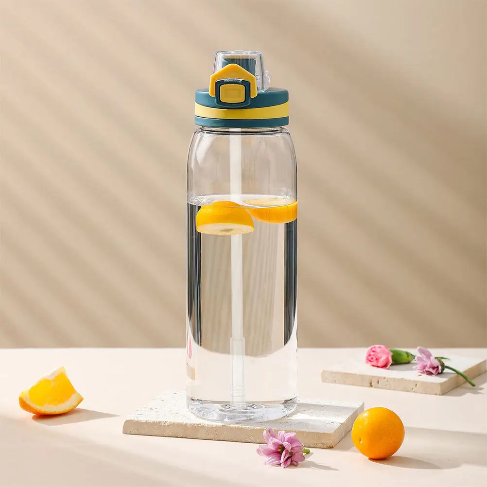 6Sets Silicone Reusable Straw Set for Sports Bottles Smoothies Party Drinks Eco-Friendly Wear-Resistant Portable