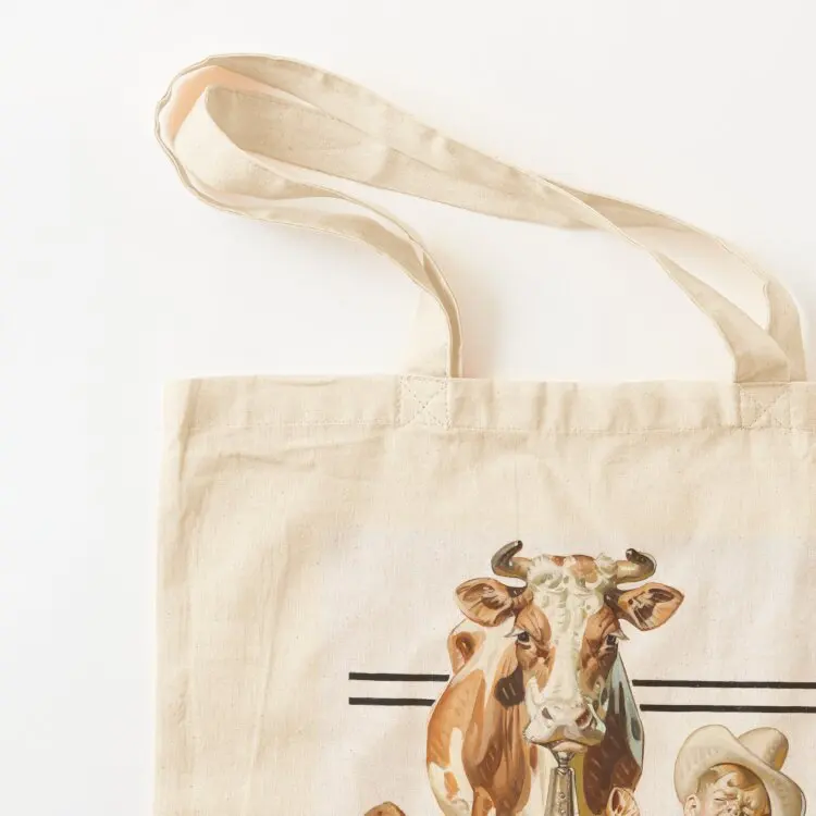 ليتل كاوبوي 1938، جوزيف كريستيان لينديكر حمل حقيبة حمل الحقائب الجمالية المرأة حقيبة أكياس القماش #3