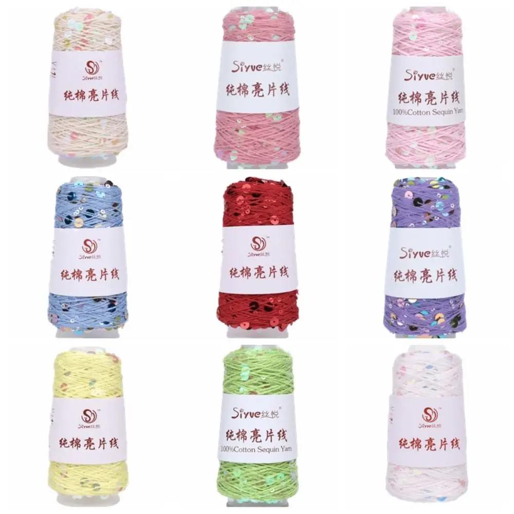 DIY Pure Cotton Hand Knitting Thread Bead Large Bead Wool Ball Hand Knitting Combed Spinning Yarn Decorative