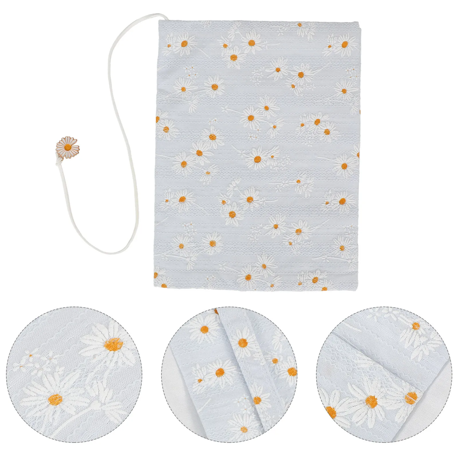 

Fabric Book Protector Washable Cloth Book Cover Sleeve for Hardcover Books Notebook Decorative Protective Cover