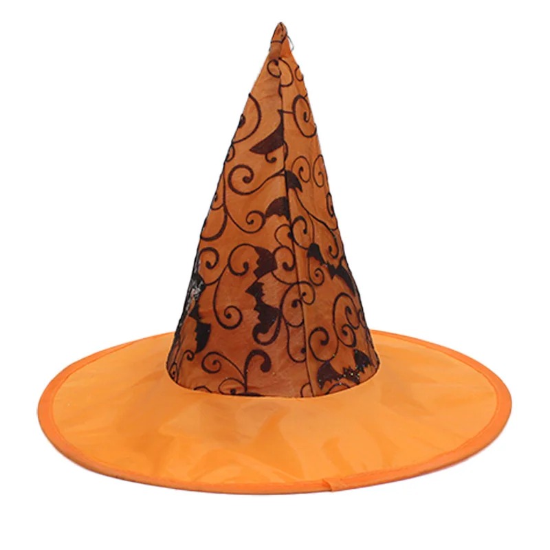 Sombreros de brujas de Halloween para adultos, niños, mujeres, niñas, niños, decoración de fiesta, accesorios de disfraz de mago