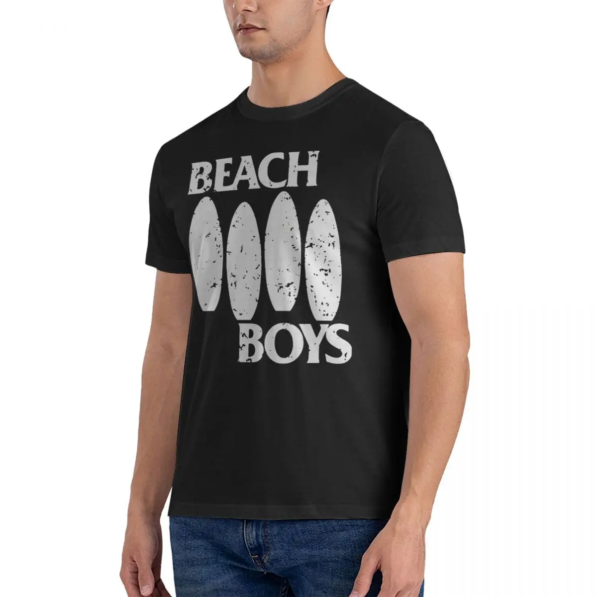 Men's T-Shirts DRINK,DRINK,SURF,KILL Vintage Cotton Tee Shirt Short Sleeve The Beach boys T Shirt Crew Neck Tops Adult