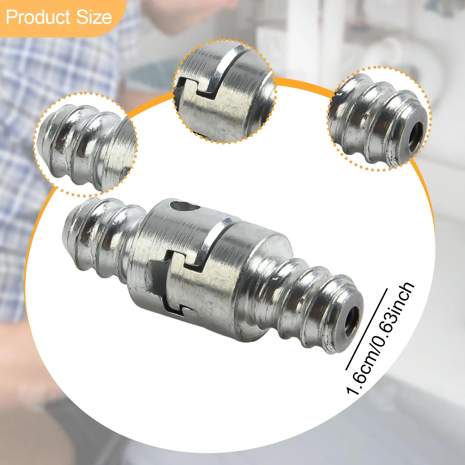 Connettore a molla draga maschio e femmina da 16 mm, accessori, solido