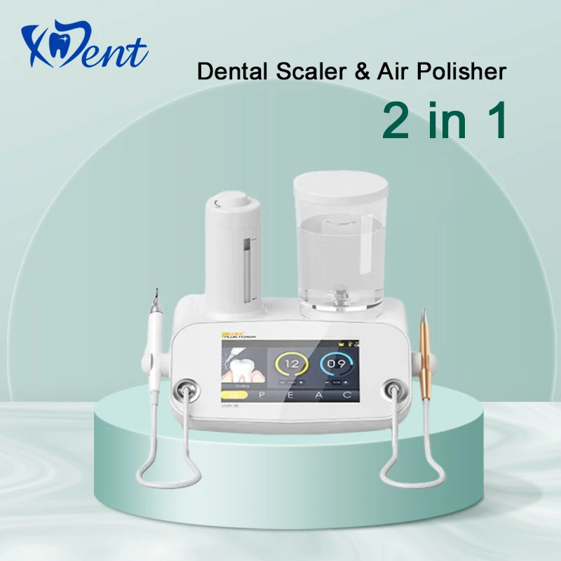 Xinding Dental Ultrasonic Scaler & Air Polisher 2 In 1 Intelligent Cleaning Whitening Sandblasting Device Dental Equipment