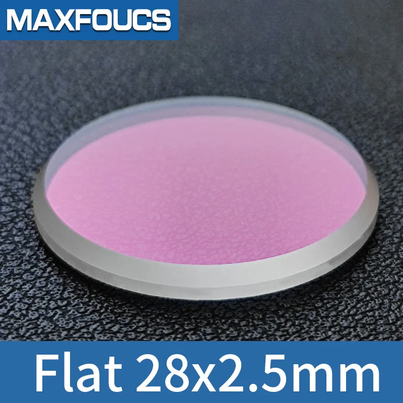 Mineral glass Flat 28*2.5mm For SKX013 SKX015 SNK031 With Big Chamfer Blue AR-Coating Watch Crystal Parts