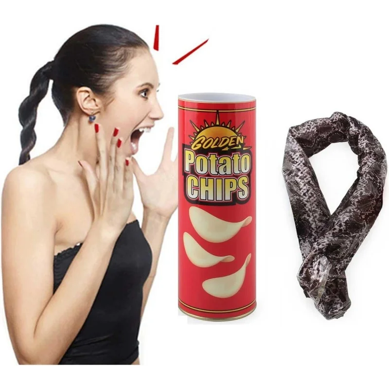 งูขนมขบเคี้ยวกระดิกได้ ของเล่นงูแกล้งคน ตลกขบขัน ของขวัญแกล้งคน ของขวัญวันเอพริลฟูลส์ ของตกแต่งปาร์ตี้ฮาโลวีน สำหรับเด็กอายุ 14 ปีขึ้นไป