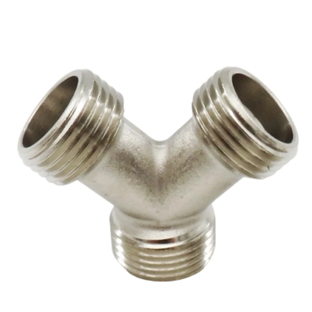 High-Pressure3/4″Dishwasher Three-way Hose Connector-Long-lasting Copper Y-Connector Spray Accessories