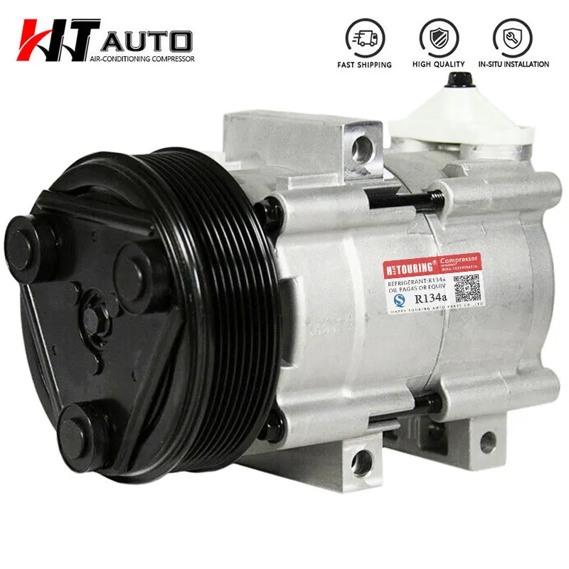 AC Compressor 4L3Z-19703-AB F7LZ-19703-AA F6LZ 19703 AA 6C3Z19712AA F6LZ19703AA F6DZ-19703-AA For Ford F150 F250 F350 F450 F550