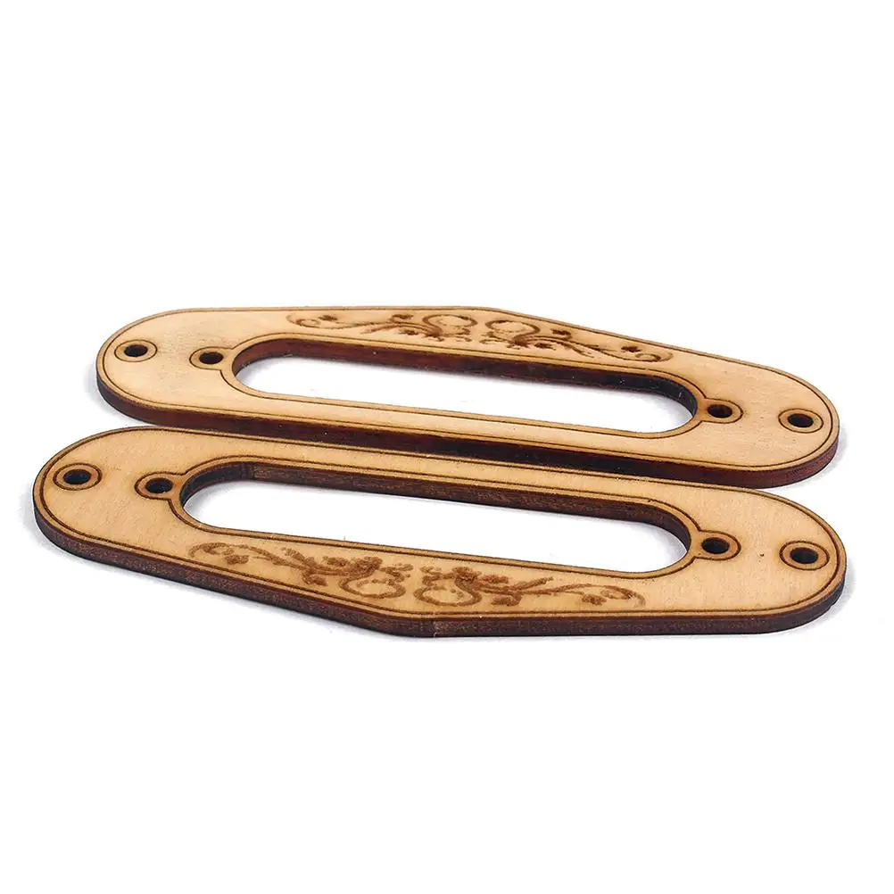 

2Pcs Maple Single Coil Pickup Ring Humbucker Guitar Mounting TLStyle Durable Replacement Guitar Pickup Frame Accessories
