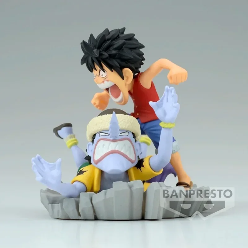 ของแท้จาก BANDAI Banpresto ONE PIECE มังกี้ ดี ลูฟี่ ต่อสู้กับอาร์ลอง PVC 7 ซม. โมเดลตัวละครอนิเมะ ของสะสม ของเล่น ของขวัญ มีสินค้าในสต็อก