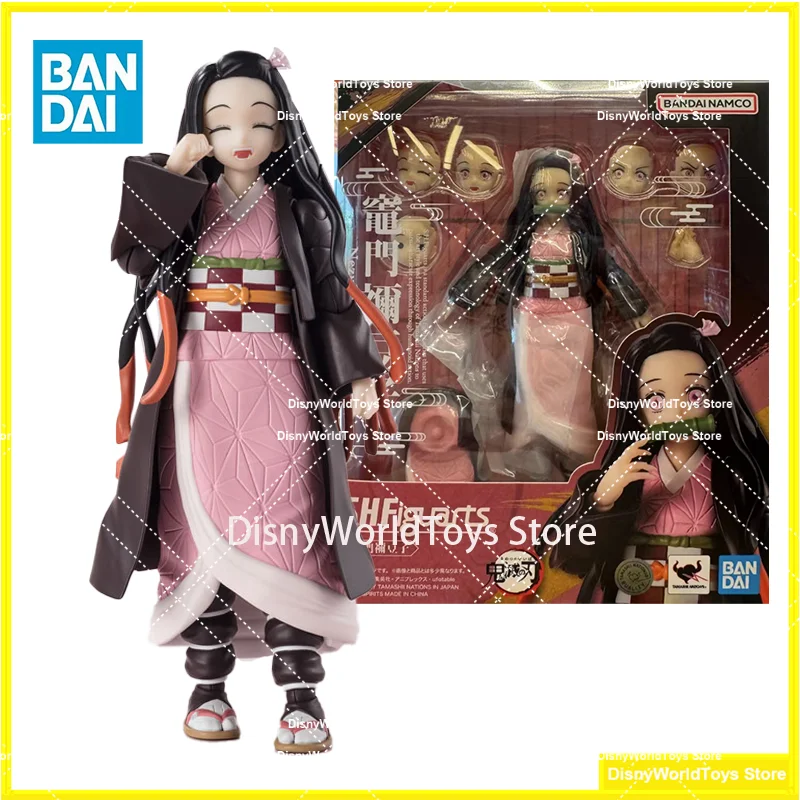 100% Original Bandai S.H.Figuarts SHF Kamado Nezuko Demon Slayer Kimetsu No Yaiba In Stock Anime Collection Figures Model Toys