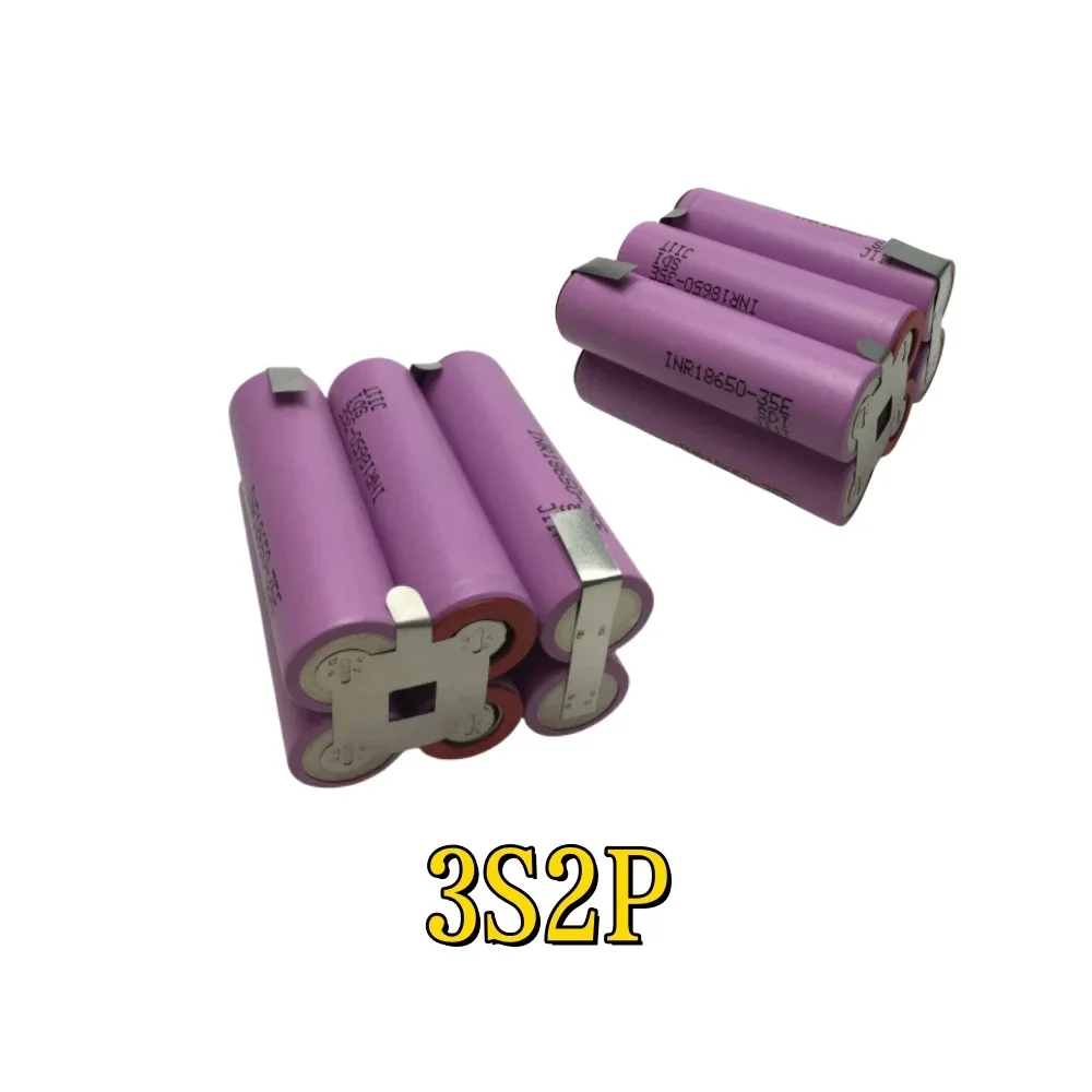 18650 بطارية 35E بطارية ليثيوم 10.8 فولت-18 فولت 7000 مللي أمبير ، بطارية مفك براغي مخصصة 18 فولت