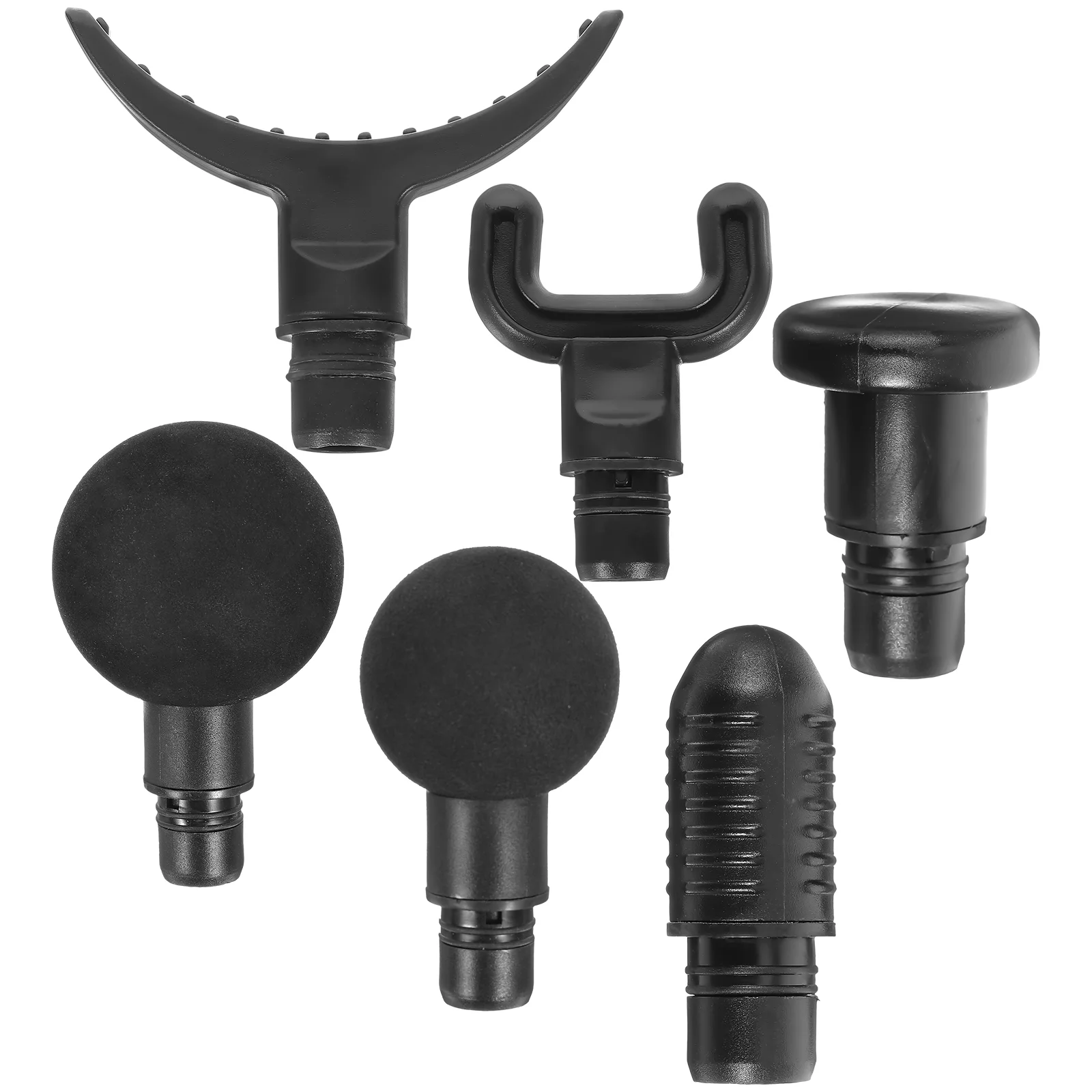 

6 Pcs Massage Accessories Brace Head Face Salon Tool Gym Massager Attachment Fitness Adapter Body Handheld