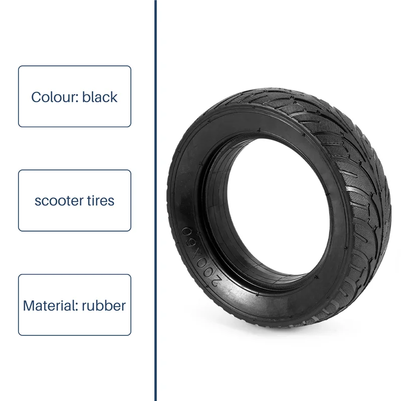 

F9-Electric Scooter Solid Tire Explosion-Proof Tire 8 Inch Pneumatic Tire Hollow Stab-Proof Tire 200X60mm