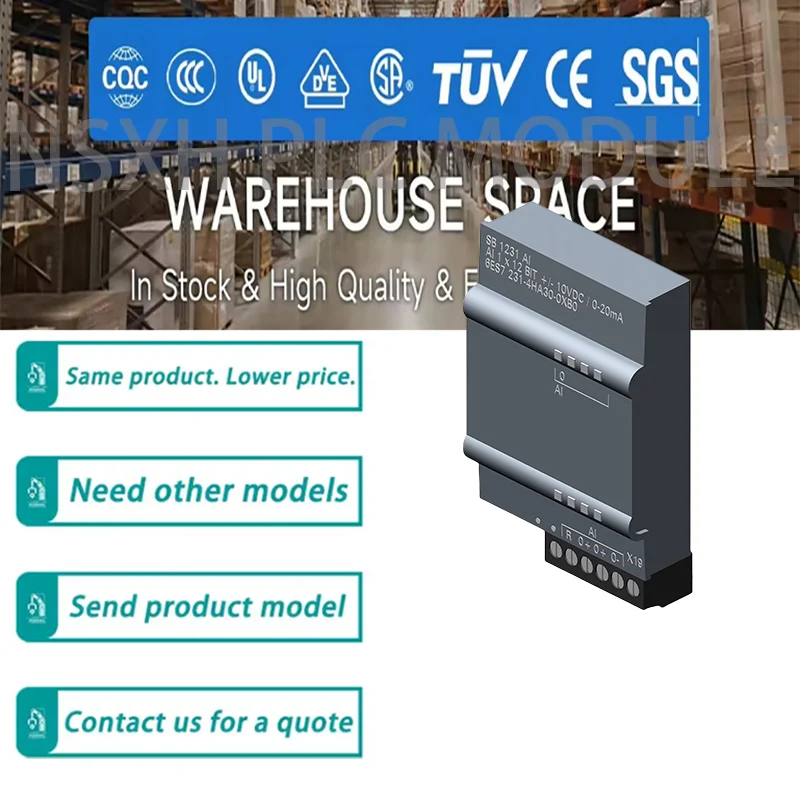 

Brand New Original PLC S7-1200 6ES7231-4HA30-0XB0 232-4HA30-0XB0 297-0AX30-0XA0