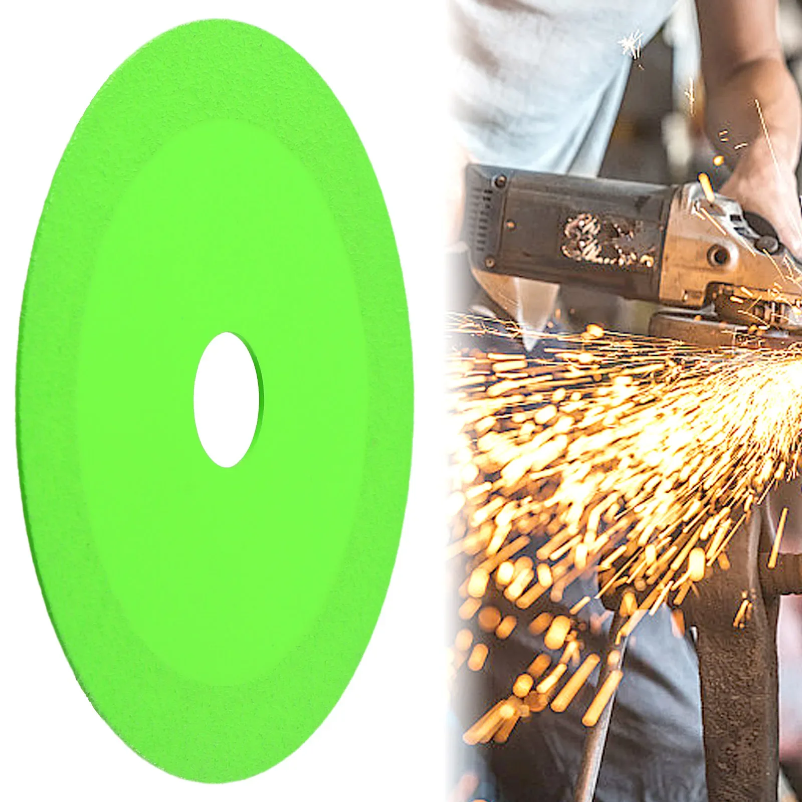 Disco de Diamante de corte de vidrio de 1 piezas, 115/125mm, orificio de 22,23mm para mármol, azulejo de cerámica, Jade, hoja de molienda, accesorios de herramientas eléctricas